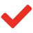 ✓
