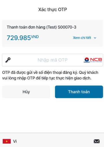 Nhập mã OTP