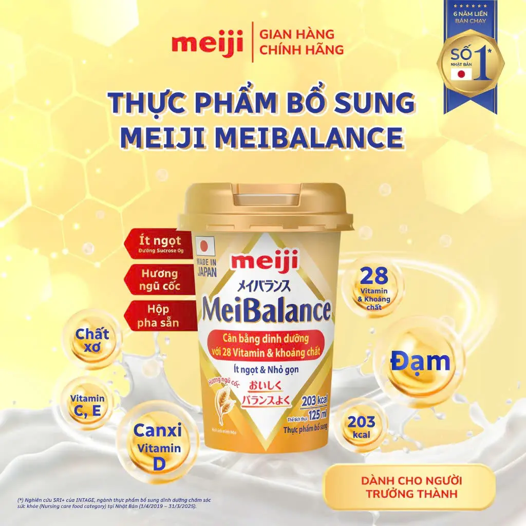 MB125-Thực phẩm bổ sung Meiji MeiBalance 125ml - Nhập khẩu chính hãng